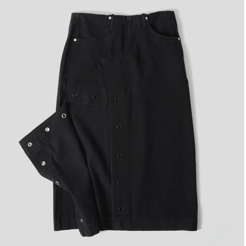 New! House of Sunny black half cut skirt 26687
